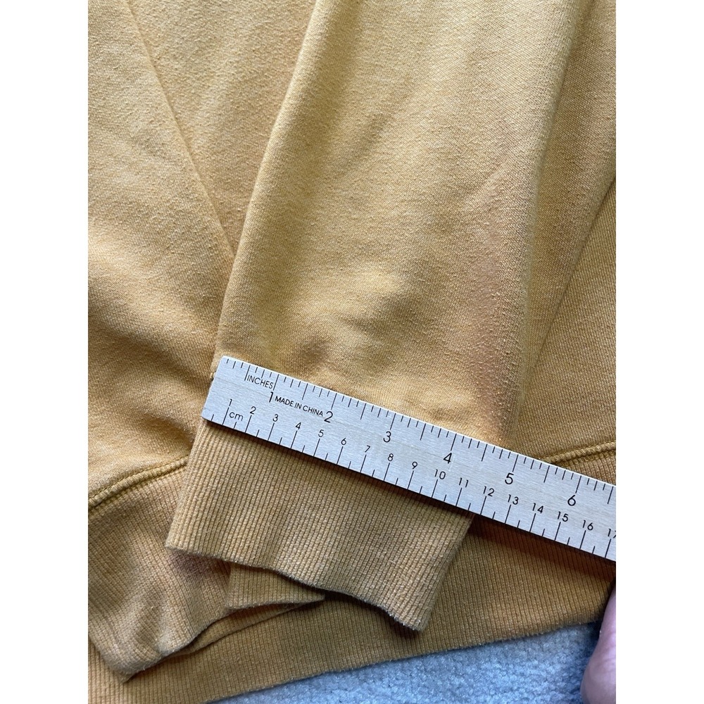 The North Face Men's Crewneck Sweatshirt XL Mustard Yellow Casual Pullover - Picture 6 of 12